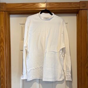 Saddlebred White Long Sleeve Crewneck Shirt